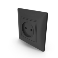 Black Wall Socket A PNG & PSD Images