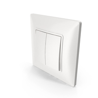 White 2x Light Switch PNG & PSD Images