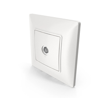 White TV Wall Socket PNG & PSD Images