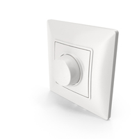 White Wall Dimmer Switch PNG & PSD Images
