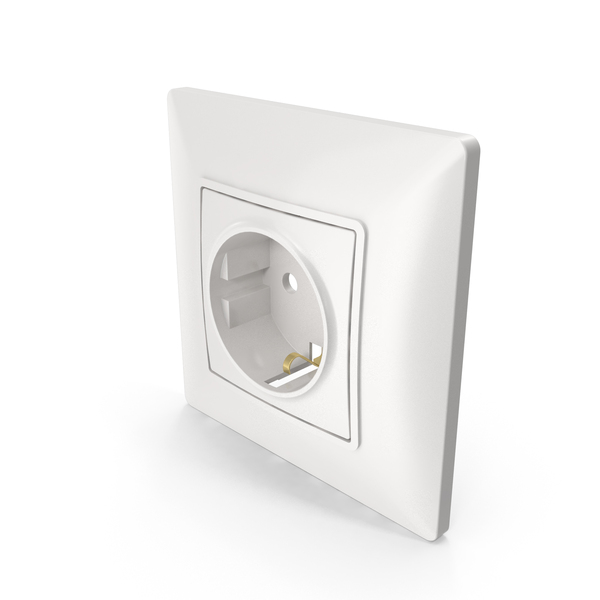 White Wall Socket B PNG & PSD Images