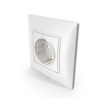 White Wall Socket B PNG & PSD Images