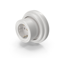 White Vintage Wall Socket PNG & PSD Images