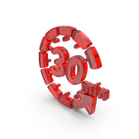 Glass 30 Minutes Refresh Icon PNG & PSD Images