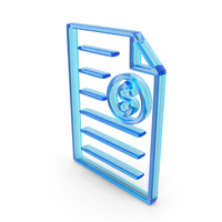 Glass Dollar Invoice Icon PNG & PSD Images