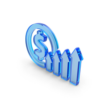 Glass Dollar Profit Icon PNG & PSD Images