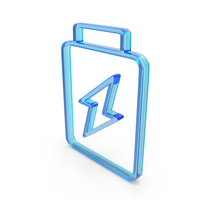 Out Line Battery Charging Power Electricity Energy Icon Glass PNG & PSD Images