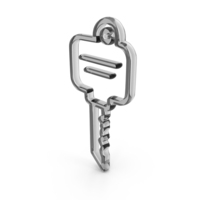 Out Line Key Icon Glass PNG & PSD Images
