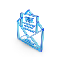 Glass Tax Mail Icon PNG & PSD Images