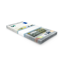 Stack Of 5 Euro Bills PNG & PSD Images