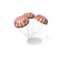 Capsule Triple Parachute Orange PNG & PSD Images