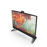 Monoblock With Abstract Wallpaper Black PNG & PSD Images