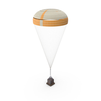 Subscale Parachute Single With Cargo Yellow PNG & PSD Images