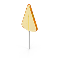 Triangle Form Yellow Lollipop PNG & PSD Images