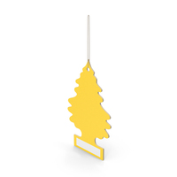 Yellow Car Scent Air Freshener Tree PNG & PSD Images