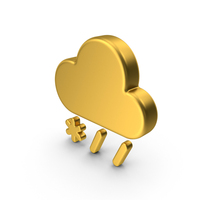Gold Weather Icon Sleet PNG & PSD Images