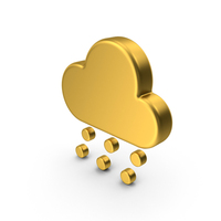 Gold Hail Weather Icon PNG & PSD Images