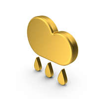 Gold Weather Icon Rain PNG & PSD Images