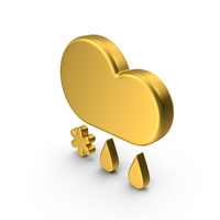 Gold Sleet Weather Icon PNG & PSD Images