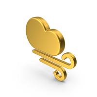 Gold Weather Icon Wind PNG & PSD Images