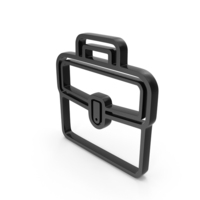 Documents Bag Icon Black PNG & PSD Images