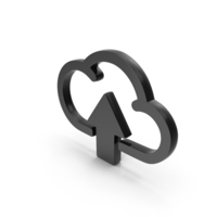 Black Cloud Upload Icon PNG & PSD Images