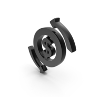 Refresh Exchange Currency Icon Black PNG & PSD Images