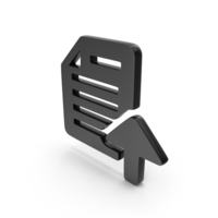 Black File Upload Icon PNG & PSD Images