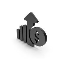 Black Dollar Profit Icon PNG & PSD Images
