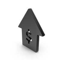 Black Dollar Growth Icon PNG & PSD Images