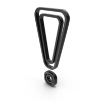 Black Double Exclamation Mark Outline Icon PNG & PSD Images