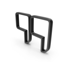 Out Line Quotes Inverted Comma Icon Black PNG & PSD Images