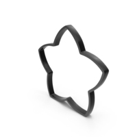 Out Line Star Icon Black PNG & PSD Images