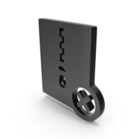 Black Delete Zip File Icon PNG & PSD Images