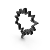 Speech Bubble Icon Black PNG & PSD Images
