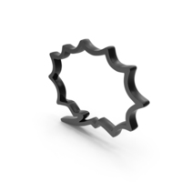 Speech Bubble Icon Black PNG & PSD Images