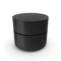 Black Cosmetic Jar PNG & PSD Images