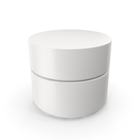 White Cosmetic Jar PNG & PSD Images