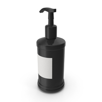 Black Soap Pump Bottle PNG & PSD Images