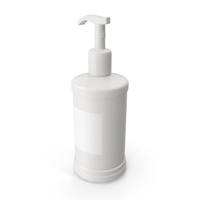 White Soap Pump Bottle With Logo PNG & PSD Images