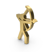 Gold Archery Icon PNG & PSD Images