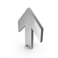 Silver Up Arrow PNG & PSD Images