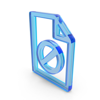 File Block Document Icon Glass PNG & PSD Images