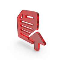 File Upload Document Icon Glass PNG & PSD Images