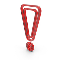 Double Out Line Exclamation Mark Icon Glass PNG & PSD Images
