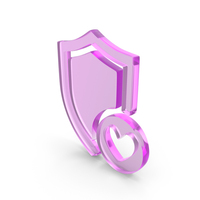 Favourite Protection Shield Icon Glass PNG & PSD Images