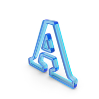Out Line Alphabet A Glass PNG & PSD Images