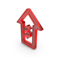 Dollar Growth Icon Glass PNG & PSD Images