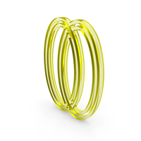 Out Line Interlocking Ellipse Icon Glass PNG & PSD Images