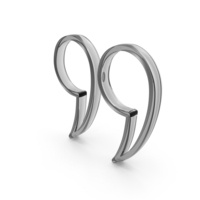 Out Line Quotes Inverted Comma Icon Glass PNG & PSD Images
